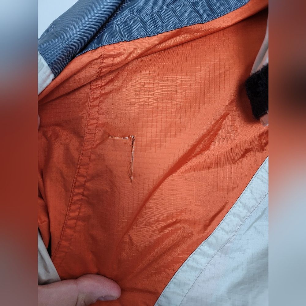 Vintage 2002 Winter Olympics Jacket Windbreaker Marker Orange Gray Nylon Size XS - Picture 13 of 14
